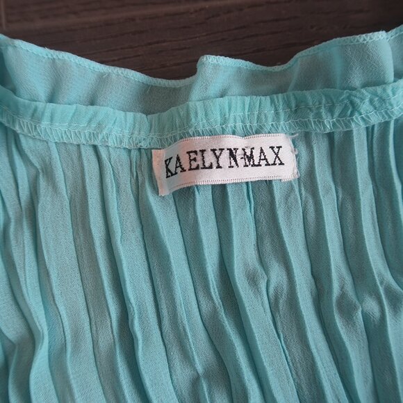 Vintage Aqua Beaded Top - Picture 3 of 5